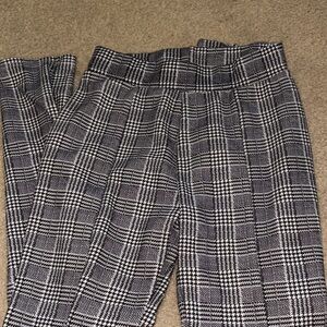 Plaid Patterned Pants
